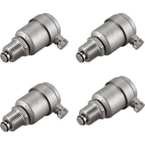 4X Soupape de Purge D'Air Automatique D'Acier Inoxydable 304 de 1/2 Pouce (1/5)