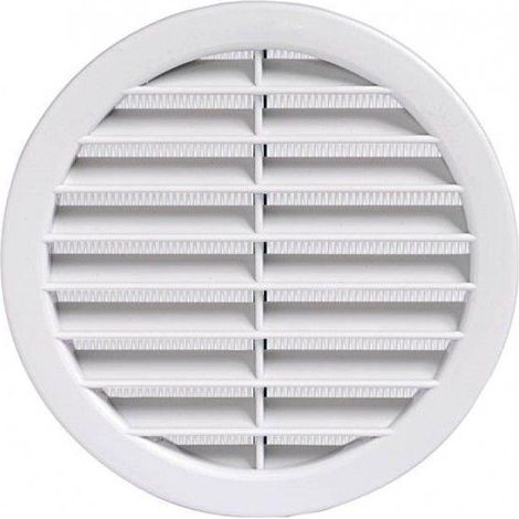 Griglia di aerazione idrobric in plastica, dm.80 con rete, a incasso, idb u84092 (1/3)