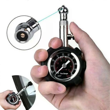 Reifendruckmesser für 100 PSI mit Reset-Funktion, Hochleistungs-Reifendruckmesser für Autos, Autozubehör - JXLGV (1/4)