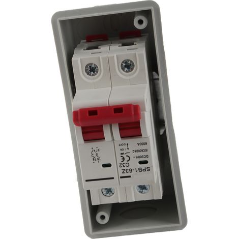 Interrupteur Sectionneur DC 500V 32A IP65 pour Installation Photovoltaïque (1/5)