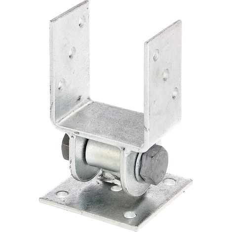 GAH-ALBERTS 208714 Staffa portapalo con Parte Superiore Mobile, Acciaio, clear width: 91 mm