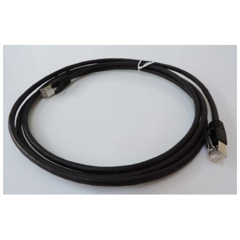 Cordon RJ45 de brassage Cat 6A S-FTP longueur 2m couleur noir 3M TELECOM POUYET 546640