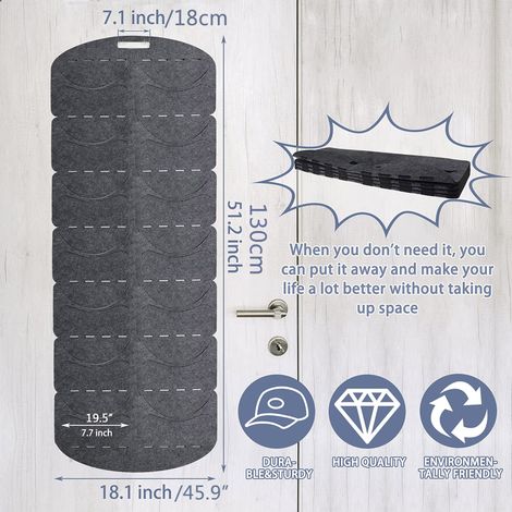 Porte-chapeaux en feutre, organisateur mural ou de porte, support visible pour casquettes de baseball (1/5)