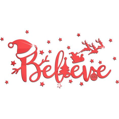 Sticker Miroir Acrylique - Décoration Murale Auto-Adhésive pour Fêtes - Idéal Noël Halloween Mariage - 1 Pièce (1/5)