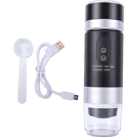 Machine à café portable, USB, capsules+café moulu, pour voyage (1/5)