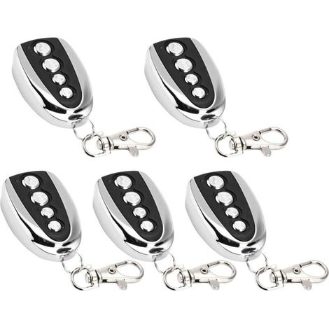 Lot de 5 ouvre-portes de garage électrique à télécommande 433 MHz – Compatible avec modèles PT2260/RT2260 – 4 touches de contrôle – Installation rapide (1/5)