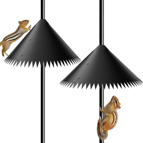 Eekhoornwerend scherm voor vogelvoederhuisjes- rond eekhoornwerend scherm voor hangende vogelvoederhuisjes (1/5)