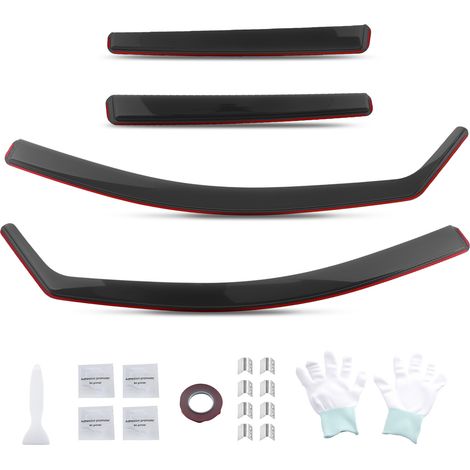 4pcs Acrylic Wind Deflectors for VW Golf MK8 5-Door 2020+ Rain Guards Set (1/5)