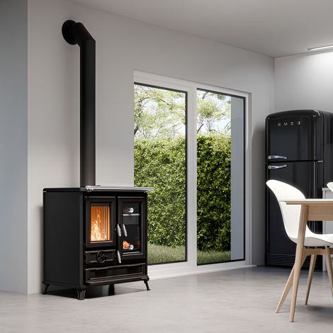 Cuisinière à bois - THERMOROSSI Klarissa Evo 7.8 kW Avec 1 barre latérale (1/5)