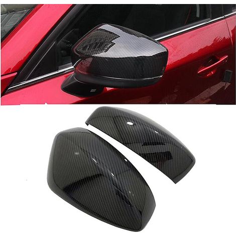 Coques de rétroviseurs extérieurs aspect fibre de carbone pour Mazda CX-5 (2017-2018) KF (1/5)
