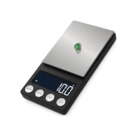 Digitale Mini-Taschenwaage, Genauigkeit 0,01 Gramm, LCD-Bildschirm, geeignet für Schmuck, Gold- und Diamantaccessoires, Präzisionswaage, Küchengebrauch, -200 Gramm, 0,01 Gramm. (1/5)
