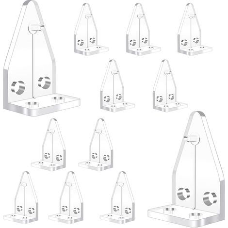 CCYKXA 12Pcs Clear Plastic Window Venetian Blind Clips Clamps - Horizontal Blind Replacement Accessories