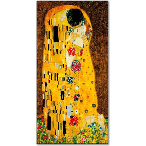Lupia - Quadro su tela canvas DEEP 100X180 IL BACIO DI KLIMT (1/2)