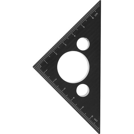 Outil de mesure triangulaire en alliage d'aluminium épais à 45 degrés pour le travail du bois (1/5)