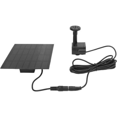 Fontaine Solaire - Pompe Solaire Avec Brumisateur Pour Bain D Oiseaux Jardin Aquarium - 180 L H - Hauteur Jet 30 À 60 Cm - 1 Pièce (1/5)
