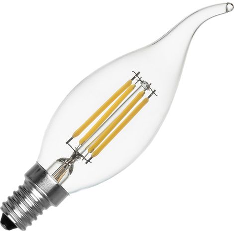 Bombilla Filamento LED E14 Casquillo Fino 4W 470 lm Regulable T35 No Flicker 2700K Blanco Cálido (1/2)
