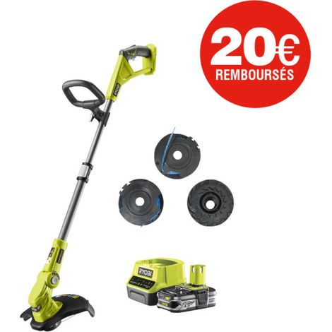 Coupe bordures - dresse bordures 18V One+ RYOBI - RLT183225FPK3 - Batterie 2.5 Ah - Chargeur 2 Ah - 3 Bobines simple fil (1/5)