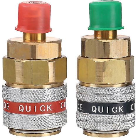 Adaptateur de connexion (2 pièces) pour réfrigérant de climatisation automobile (1/3)