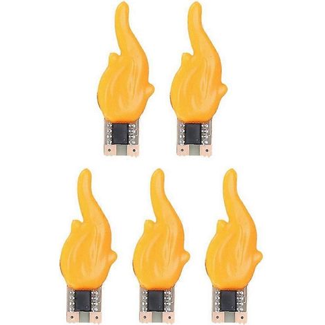 Ampoule LED décorative effet flamme clignotante 1800K blanc chaud pour anniversaire et camping (1/5)