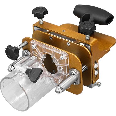 Gabarit de Mortaisage 2 en 1, Support de Fixation, Gabarit de Mortaise et de Tenon pour Routeur, Outil de Rainurage Multifonctionnel pour le Travail du Bois, Localisateur