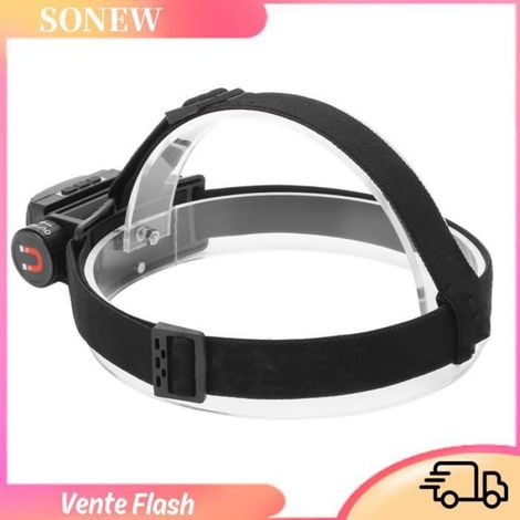Sonew Lampe de tête LED Lampe Frontale LED, Lampe Frontale étanche Rechargeable avec Angle de Lumière Réglable et sport camping (1/5)