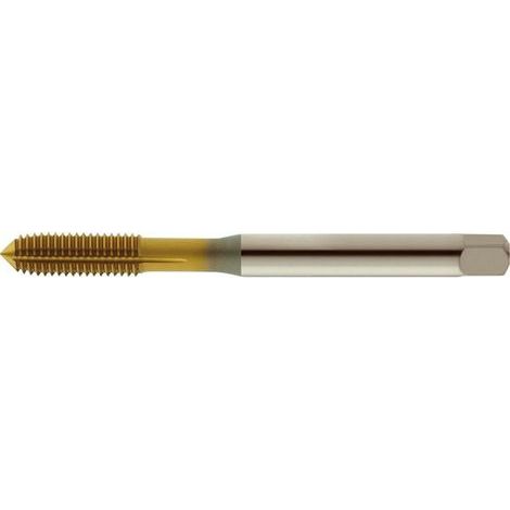 Macho de roscar, DIN 371 B, Rosca M6, Paso 1,0 mm, longitud. total : 80 mm, cola Ø 6,0 mm, cuadrado de la cola : 4,9 mm, antes de agujero Ø 5,55 mm (1/5)