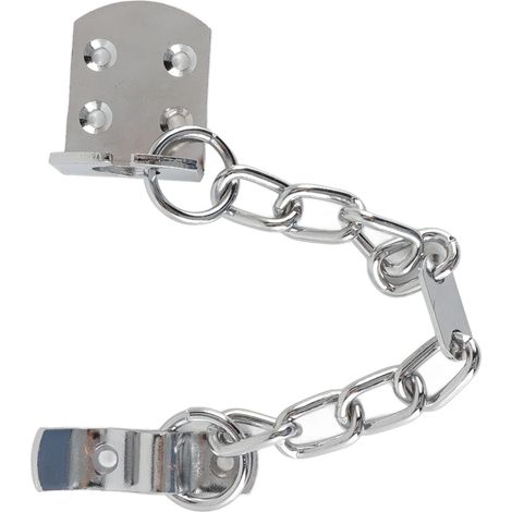 Catena di sicurezza per porte, protezione per porte, catena di sicurezza antifurto per ufficio, casa, hotel, appartamento, con viti in acciaio inossidabile.