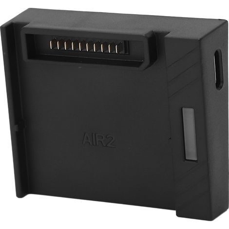 Chargeur portable pour drone DJI AIR avec câble USB, boîtier noir en plastique (1/5)