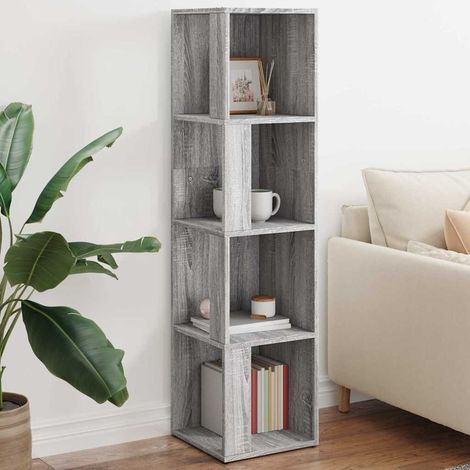 Armoire d'angle-Meuble de rangement Sonoma gris 33x33x132 cm Bois d'ingénierie 524542 (1/5)