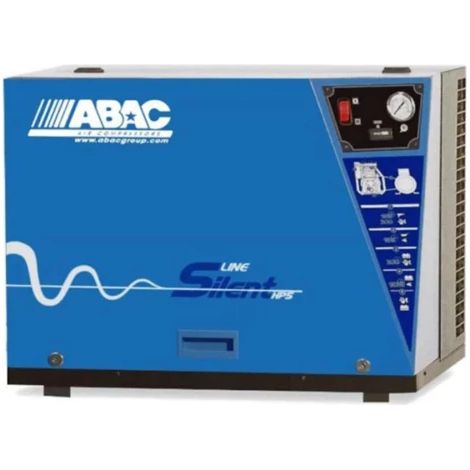 Abac – Compresseur à piston silencieux 5,5 CV – Débit 34,2 m³/h – Pression 11 bar – Moteur 400V Tri – Pression sonore 67 dB(A)