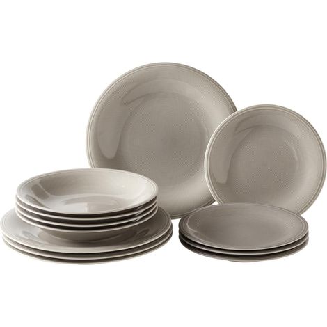 Villeroy & Boch Color Loop Stone Set Starter 12 Pezzi Grigio