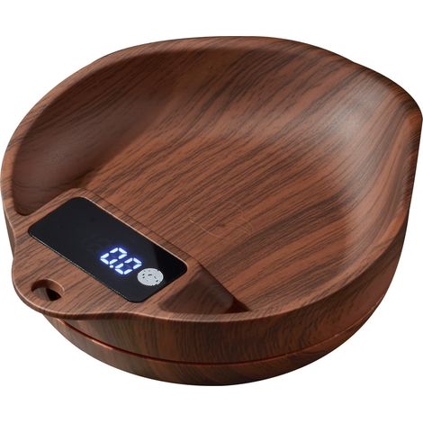 Balance numérique à grains de café Walnut (0,3 g-1000 g) – Bac à grains compact avec écran LED, rechargeable, idéal pour le pesage des grains de café