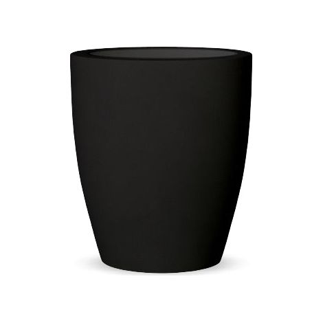 VIOLETA 55 Vaso rotondo moderno da interno ed esterno per piante e fiori Molto resistente al tempo. Realizzata in polietilene in Spagna - Nero (1/4)