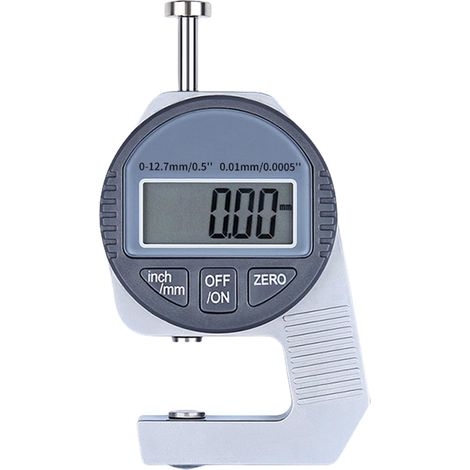Compteur numérique d'épaisseur 0,01 mm Indicateurs de mesure -12,7 mm Micromètre électronique pour papier et cuir (1/5)