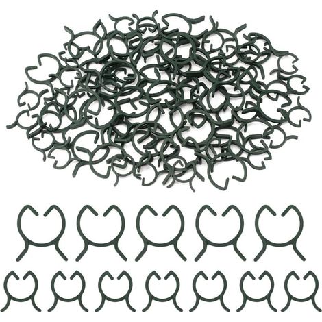 200 Pflanzenstützclips, Kunststoff-Pflanzenclips, Kletterpflanzenclips, Gartenclips, für Obst, Gemüse, Tomaten – M+L