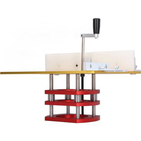 Kit de levage routeur avec plaque supérieure base élévatrice pour machine bois gravure fraisage affleurage 240x200mm aluminium inox (1/5)
