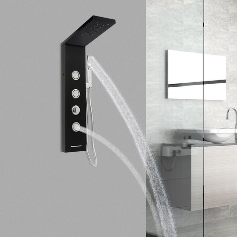 Cabezal de ducha termostático, juego de ducha, grifería de ducha, columna de ducha de latón con LED (1/5)