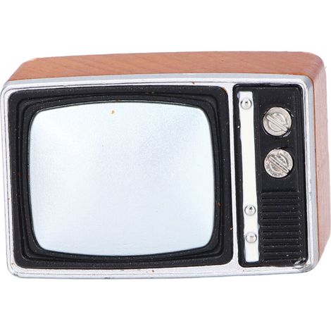 Retro-Miniaturfernseher im Maßstab 1:12 für Puppenhäuser, Vintage-Wohnzimmerdekoration, detailreiches Accessoire für die Inneneinrichtung. (1/5)