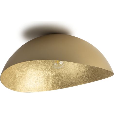 Plafonnier décoratif doré rond 89cm Solaris E27 Sigma (1/3)