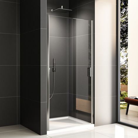 Boromal Duschtür 90x195 cm Nischentür Dusche Nano Glas Duschkabine Pendeltür Duschtrennwand Duschabtrennung (1/5)