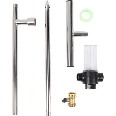 Stainless steel deep-root tree watering tool, feeder with fertilizer bottle, irrigation system, stake valve, T-handle (1/5)