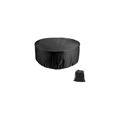 Housse de Protection pour Table Ronde et 6 Places Couverture de Meubles Chaise Patio de Jardin Terrasse 1,1 x 2,3m H558