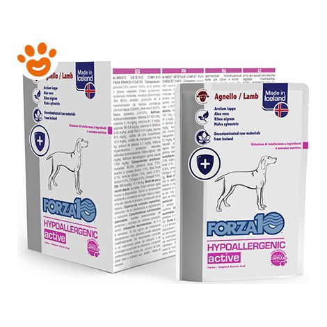 Forza10 Dog Hypoallergenic Active Agnello  - Forza10 Dog Hypoallergenic Active Agnello - Bustina Da 100 Gr