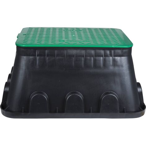[GEBRAUCHT] B-Ware Heitronic 21042 Bodeneinbaudose Gartensteckdosen Stromverteilerdose Schwarz Grün (1/2)