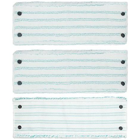 Replacement mop heads, microfiber mop heads for Leifheit Clean Twist M Micro Duo mops, cloth, 3 pieces (1/5)