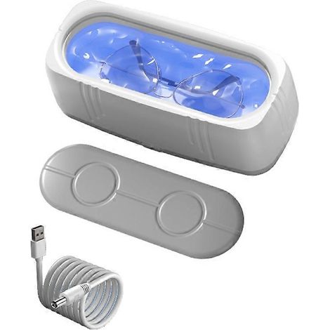 Brillenreiniger mit Blaulichtfilter, 360°, USB-Anschluss, vollautomatisch und multifunktional zur Schmuckreinigung (1/5)