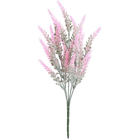 Lavande Artificielle - Faux Fleurs En Plastique ABS - Décoration Intérieure Et Extérieure Pour Maison Jardin Bureau Fenêtre - 1 Lot (1/4)