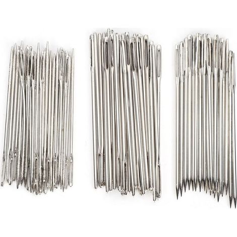 Set aus Stahlnähnadeln für Kleiderreparaturen, Stickereien und Strickarbeiten, Handnähwerkzeug (1/5)