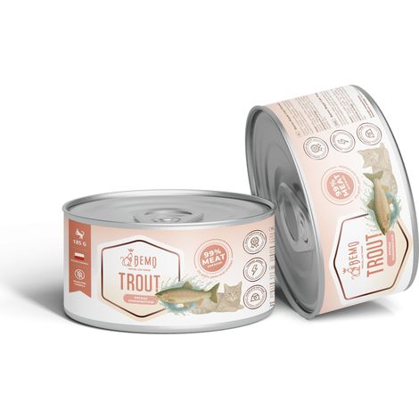 Bemo Cat Trout - comida húmeda para gatos con trucha 185 g x 36