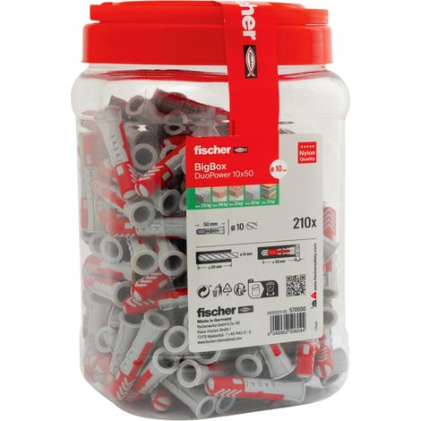 fischer DuoPower 10x50 BigBox (210) 3 Stk
